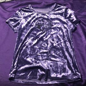 Velvet nightmare before Christmas purple top